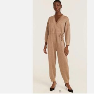 J Crew L gold jumpsuit